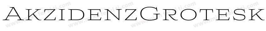 AkzidenzGroteskCE Li字体转换